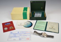 Rolex Oyster Perpetual Air King Date gentleman's wristwatch ref. 5700 with date aperture, luminous