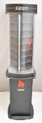 Zippo cigarette lighter shop display cabinet with rotating display stand, height 167cm