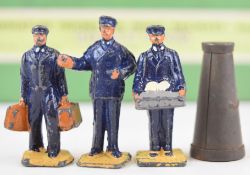 Dinky Toys passengers No. 3 box, containing three various station staff and a milk churn, length