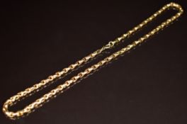 Victorian 9ct rose gold chain / necklace, 13.8g, 39cm