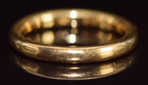 A 22ct gold wedding band / ring, 6.5g, size Q