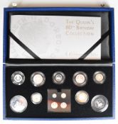 2006 Royal Mint Silver Celebration set for Her Majesty Queen Elizabeth II 80th Birthday, includes