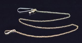 A 9ct gold safety chain, 1.8g, 31cm