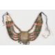 Yemenite tribal necklace made up of white metal and coral coloured glass beads - Image 2 of 10