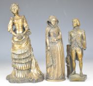 Brian Elton limited edition (1/500) bronzed figure of a lady, together with a further Brian Elton