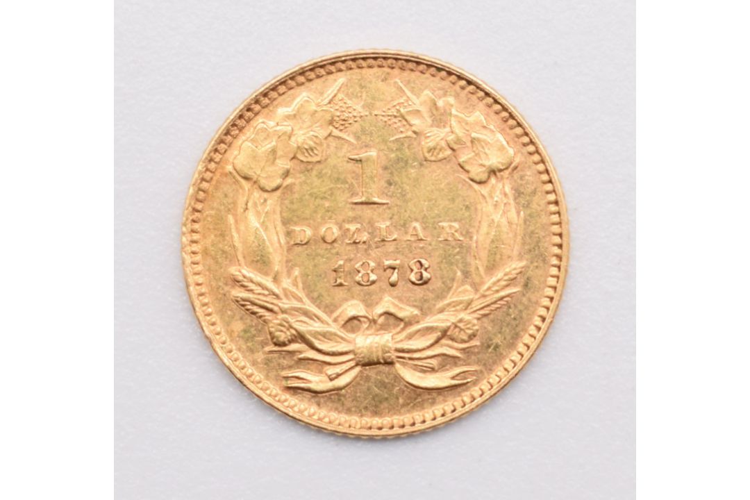 1878 USA $1 gold coin - Image 1 of 2
