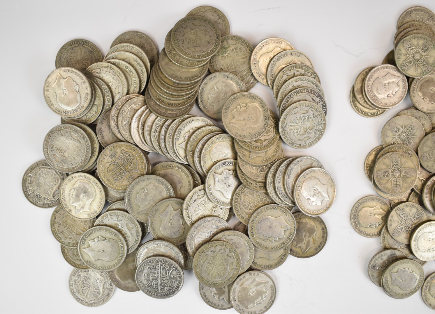 Approximately 3.35kg of largely pre 1947 UK silver coinage - Image 2 of 6