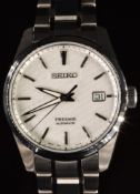 Seiko Presage gentleman's diver's automatic wristwatch ref 6R35-00V0 with date aperture, luminous
