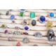 Seventy silver rings including malachite, pressed amber, spinel, amethyst, opal, quartz, garnet, - Image 6 of 9