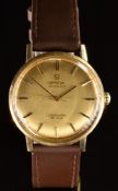Omega Seamaster De Ville 9ct gold gentleman's wristwatch ref. 165.65030 with black hands, two-tone