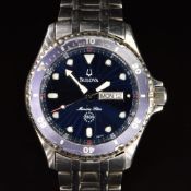 Bulova Marine-Star gentleman's diver's wristwatch ref. C8671461 with day and date aperture, luminous