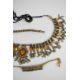 Two Indian bracelets made up of enamelled white metal links and an Indian white metal necklace - Image 3 of 3