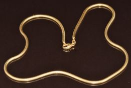 An 18ct gold snake chain, 16.4g, 45cm