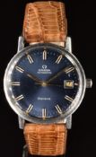 Omega gentleman's automatic wristwatch ref. 166.0202 with date aperture, two-tone hands and baton