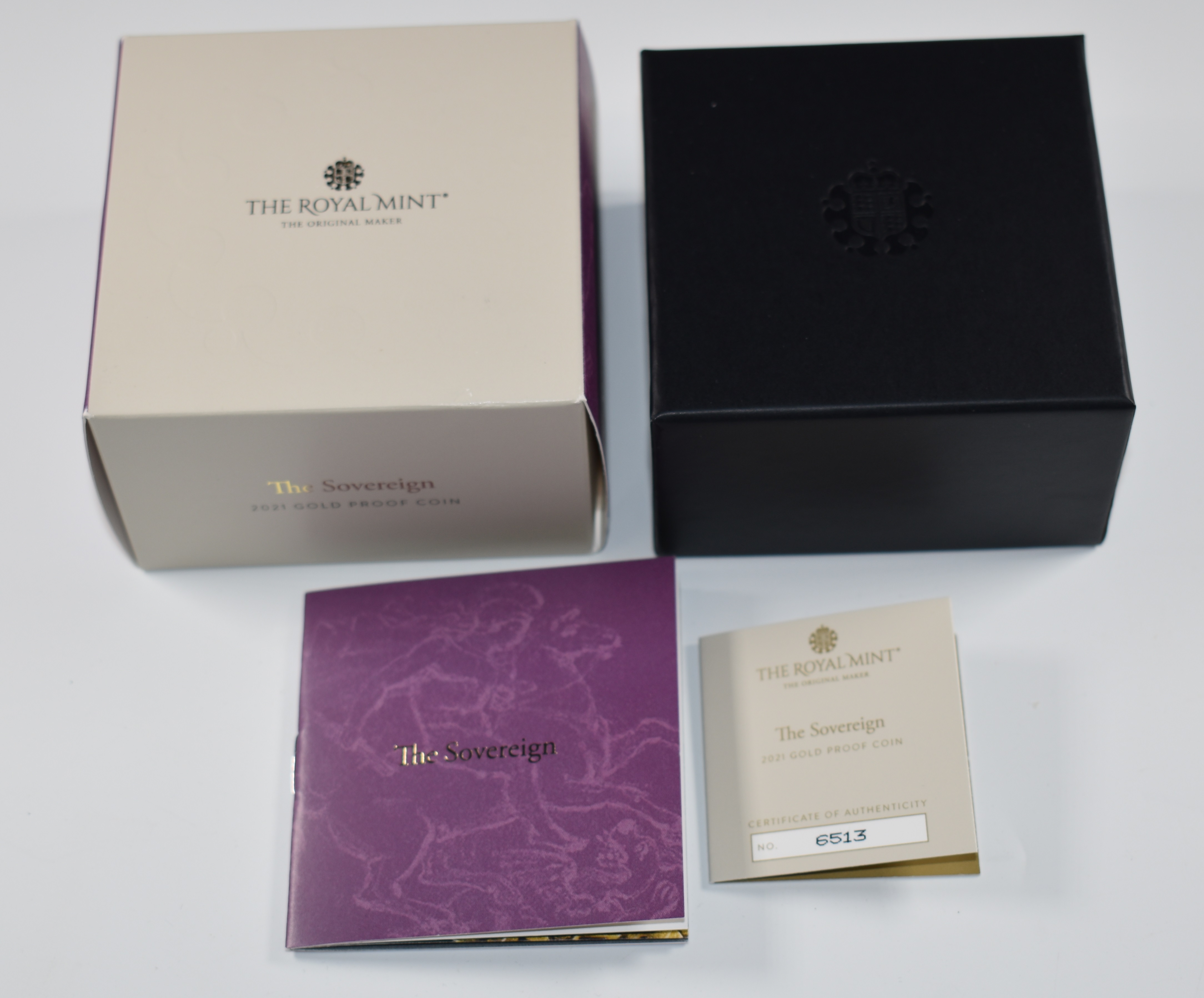 2021 Elizabeth II gold proof full sovereign, in fitted Royal Mint box with certificate - Image 3 of 3