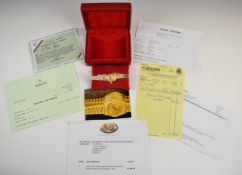 Rolex Oyster Perpetual Datejust ladies 18ct gold ladies wristwatch ref. 69178 with Jubilee dial,