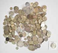 Approximately 1,450g of largely UK silver coinage 19thC onwards