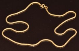 A 22k gold chain, 4.5g, 43cm