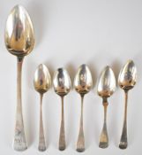 Georgian hallmarked silver Old English pattern table spoon, London 1811, maker Richard Crossley &