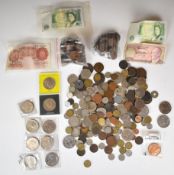 A collection of UK and overseas coinage George II and Napoleon III onwards, includes 1917 US half