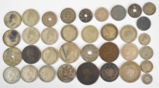 Approximately 92g of pre 1947 English silver coinage together with a quantity of 19th and early 20th