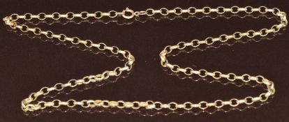 A 9ct gold belcher chain, 8.5g, 48cm