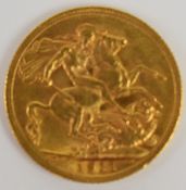 1911 George V gold full sovereign