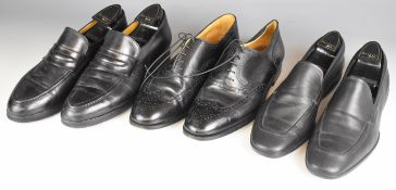 Two pairs of Berluti Italian designer gentleman's shoes comprising one pair of brogues size 9½ and a