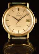 Omega De Ville gentleman's automatic wristwatch ref. 166.0086 with date aperture, two-tone hands and