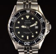 Avia Mariner gentleman's diver's wristwatch with date aperture, luminous hands and hour markers,