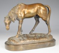 Brian Elton limited edition (11/1000) bronzed model of a horse, signed to base and numbered to