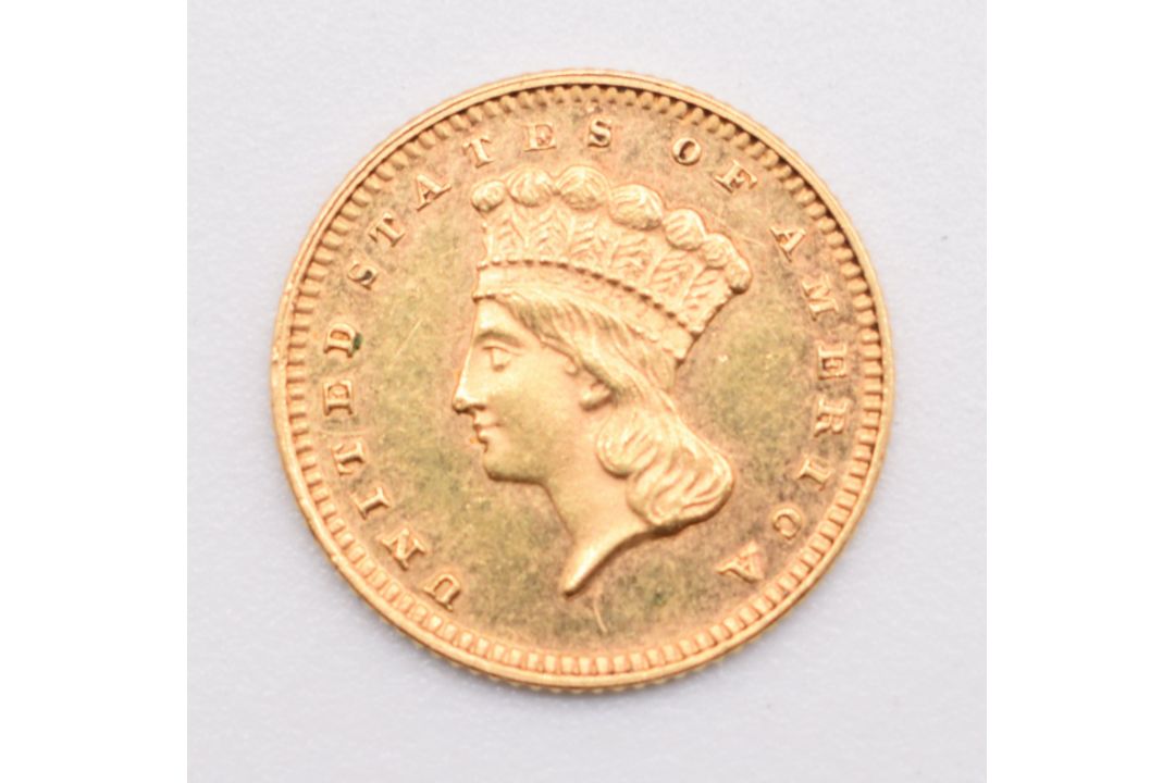 1878 USA $1 gold coin - Image 2 of 2