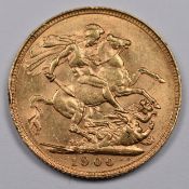 1900 Queen Victoria gold full sovereign