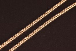 A 9ct gold curb link necklace, 9.3g, 46cm