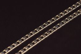 A 9ct gold curb link necklace, 20.7g, 55.5cm