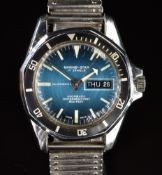 Sicura (Breitling interest) Marine-Star gentleman's automatic diver's wristwatch with day and date