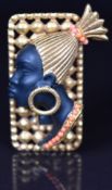 Askew of London brooch in the form of a blackamoor woman, 4.2 x 2.2cm