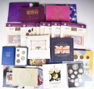 A quantity of Royal Mint brilliant uncirculated coin presentation packs etc