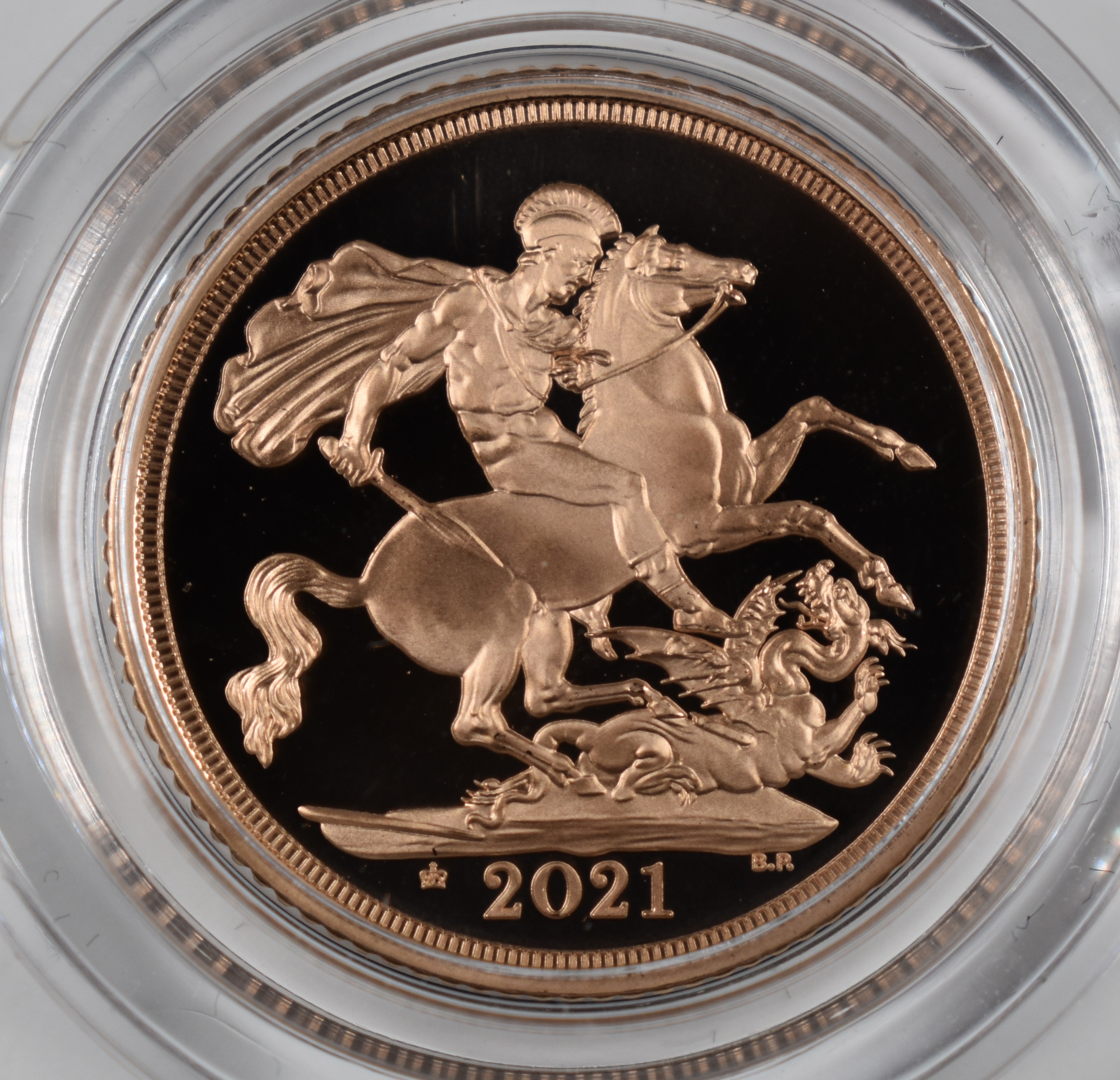 2021 Elizabeth II gold proof full sovereign, in fitted Royal Mint box with certificate