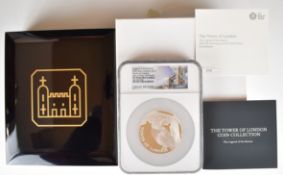 Royal Mint The Tower of London Coin Collection 'Legend Of The Ravens' 2019 ultra cameo 5oz silver