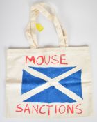 Tracey Emin for Emin International hessian bag 'Mouse Sanctions', printed signature and date 2008