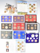 A quantity of various overseas coin presentation packs to include USA, Sweden, Poland and South