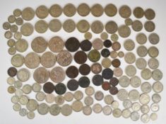 Approximately 755g of pre 1947 English silver coinage including gradable examples, together with