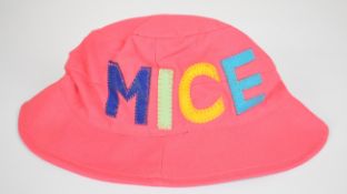 Tracey Emin for Tate Modern 'Mice' hat with Docket the Cat badge and Emin International label