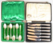 Cased set of six hallmarked silver teaspoons, Birmingham 1896, maker John Millward Banks, set of