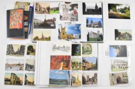 Album of topographical postcards including Gloucestershire, Forest of Dean, Worcestershire,