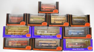 Eleven Gilbow Exclusive First Editions (EFE) diecast model buses, all in original boxes.