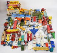 A collection of Corgi, Dinky and Matchbox diecast model cars to include Chieftain Tank, Sea King