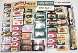 Over sixty diecast model cars, motorcycles, haulage and emergency service vehicles to include Corgi,