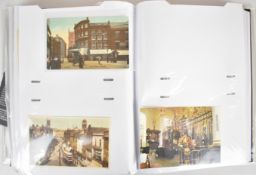 Two albums of topographical postcards including West Midlands, Birmingham, Warwick, Kenilworth,